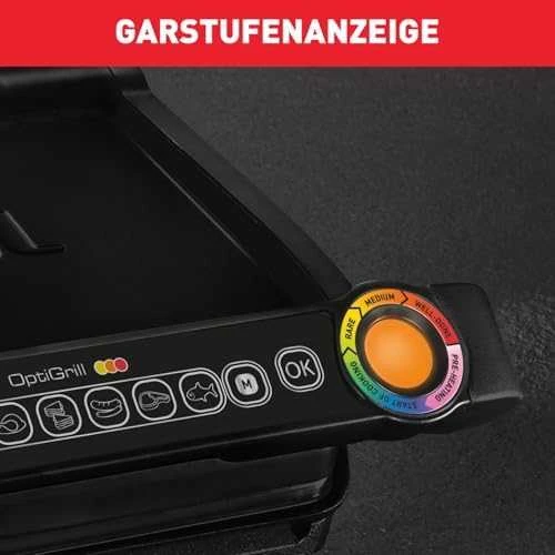 TEFAL | OptiGrill GC7058 | Contact | 2000 W | Juodas
