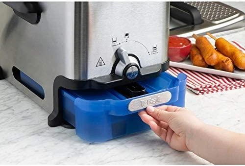 Gruzdintuvė Keptuvė Tefal Oleoclean Pro FR8040 (3,5 l, 1,2kg, 2300 W, plieno spalvos)