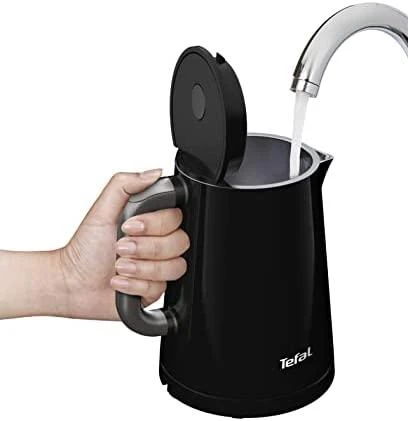TEFAL Virdulys KO854830 Smart'n Light Electric, 1800 W, 1 L, Plastikinis, 360° sukamasis pagrindas, Juodas