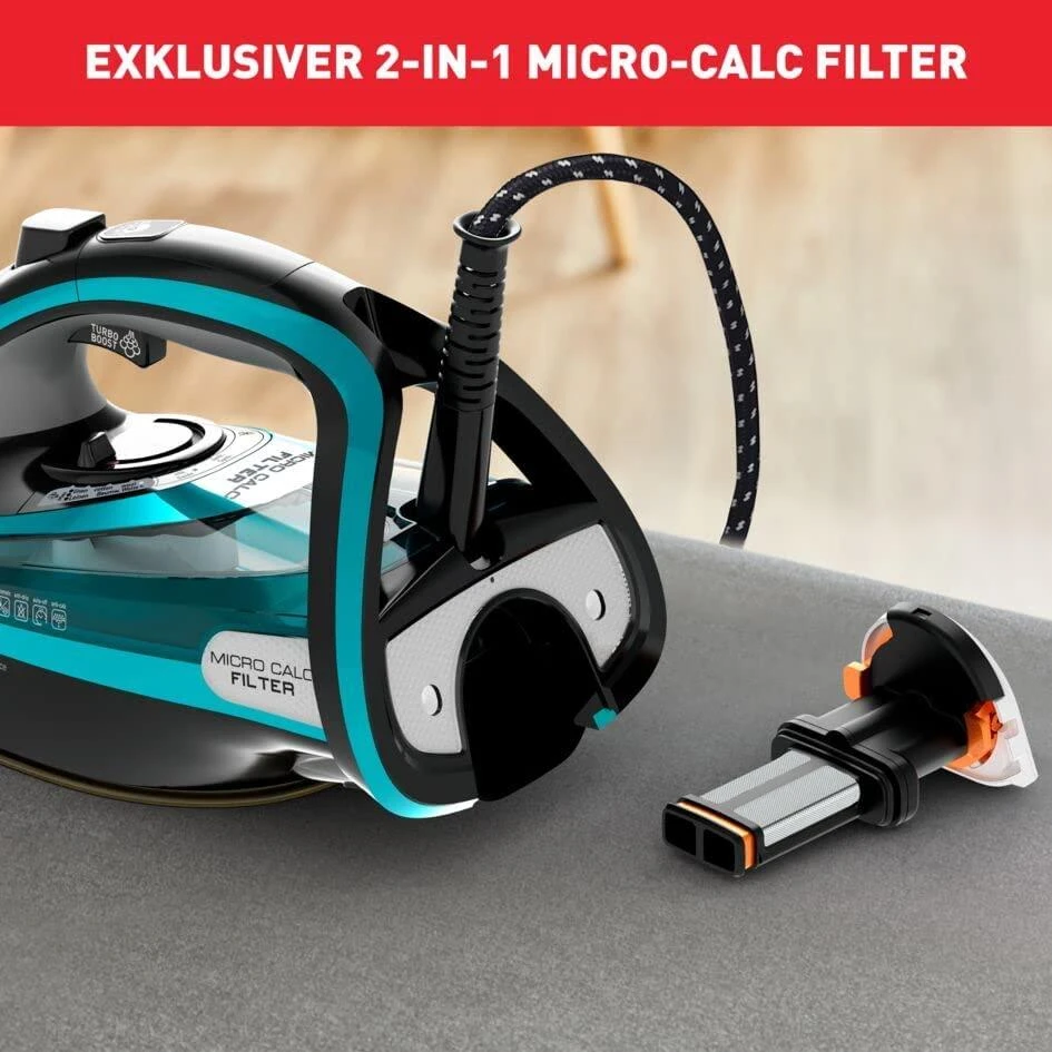 Garų lygintuvas Tefal Ultimate Pure FV9844E0 | 3200 W | Vandens talpa 350 ml