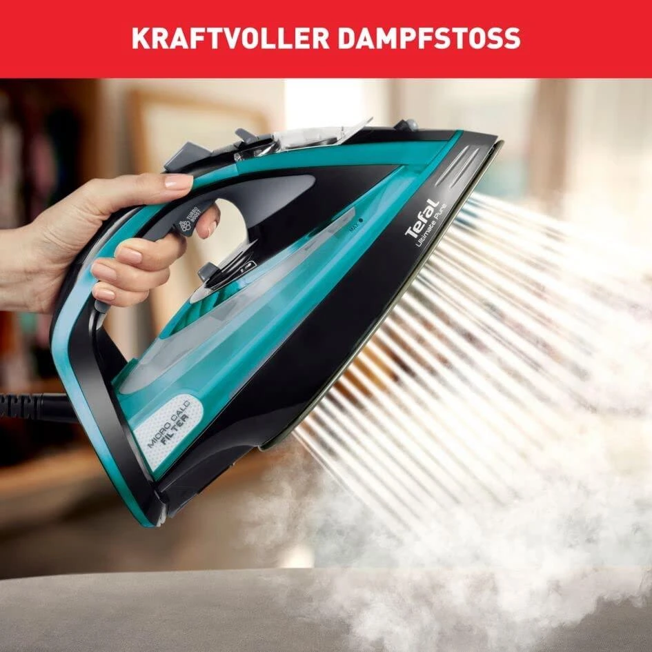 Garų lygintuvas Tefal Ultimate Pure FV9844E0 | 3200 W | Vandens talpa 350 ml