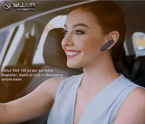 Tellur Bluetooth Headset Vox 155, juodas
