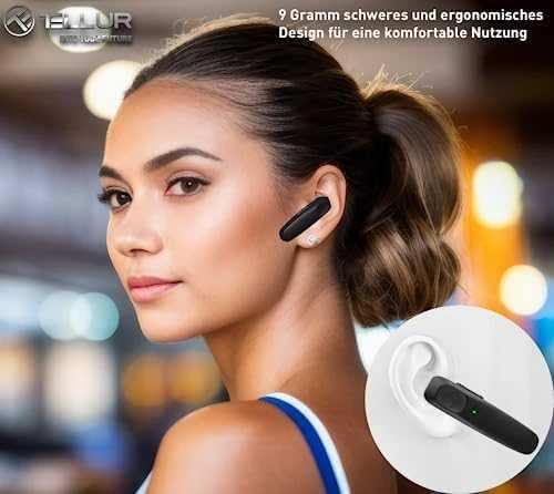 Tellur Bluetooth Headset Vox 155, juodas