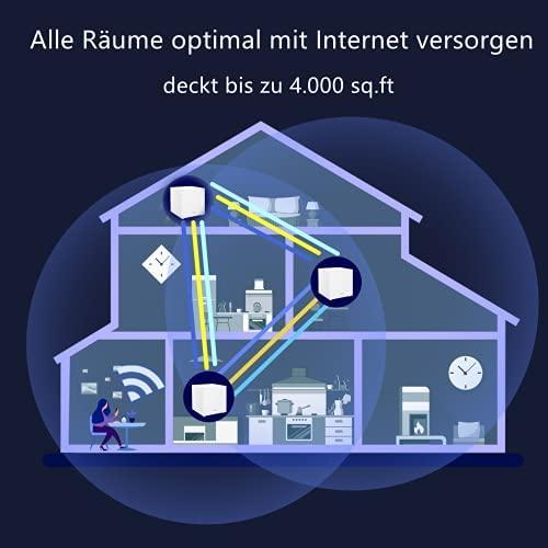 Maršrutizatorius Tenda Nova Wi-Fi 5 trijų dažnių juostų maršrutizatorių rinkinys, 3 vnt., MW12-3