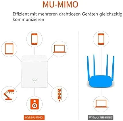 Maršrutizatorius belaidis Tenda MW6 2pack (xDSL (kabelio jungtis LAN), 2,4 GHz, 5 GHz)