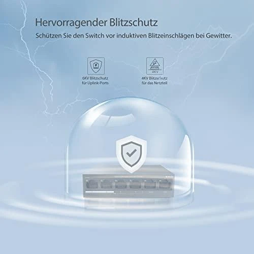 Šakotuvas Tenda TEF1106P-4-63W PoE adapter