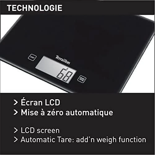 Terraillon Sas TERRAILLON 14900 Classic Juodas El. virtuvinės svarstyklės