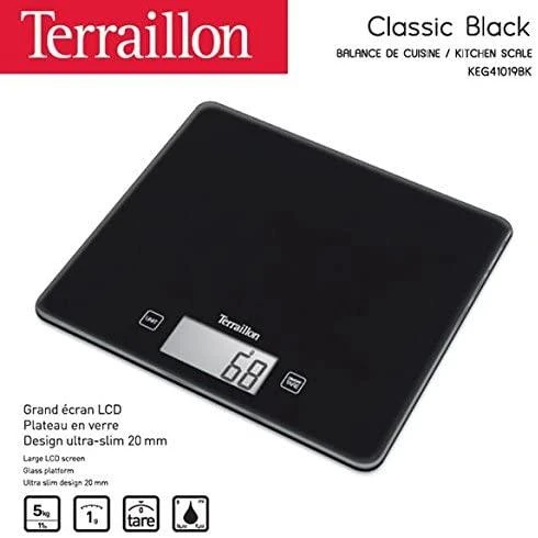 Terraillon Sas TERRAILLON 14900 Classic Juodas El. virtuvinės svarstyklės