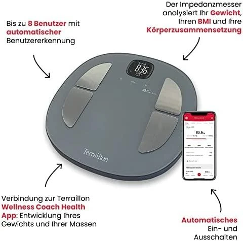Terraillon Sas TERRAILLON 15052 Master Fit El. svarstyklės ir kūno analizatorius