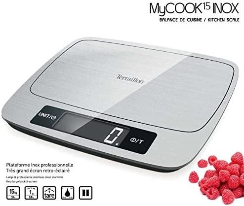Terraillon Sas TERRAILLON 14902 MyCook 15 Inox El. virtuvinės svarstyklės