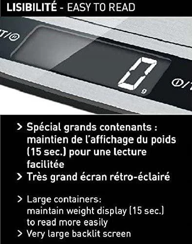 Terraillon Sas TERRAILLON 14902 MyCook 15 Inox El. virtuvinės svarstyklės