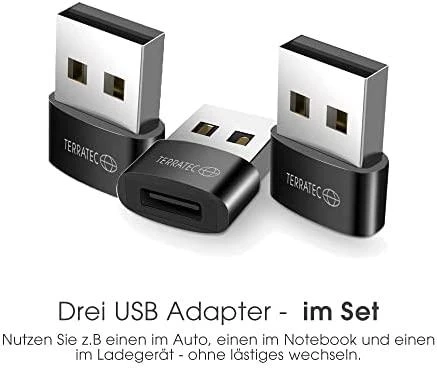 Adapteris USB TerraTec C20 USB-A - USB-C Juodas (AP-387733)