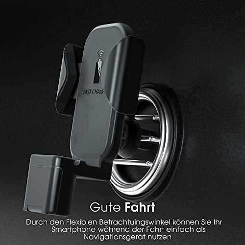 Terratec ChargeAir All Car Aktyvus laikiklis Mobilusis telefonas / išmanusis, Išmanusis laikrodis Juoda
