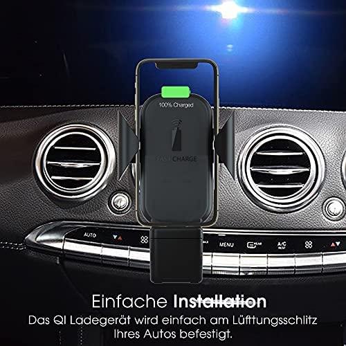 Terratec ChargeAir All Car Aktyvus laikiklis Mobilusis telefonas / išmanusis, Išmanusis laikrodis Juoda