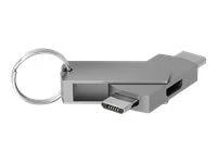 USB adapteris TerraTec USB-C - mikroUSB sidabro (272989)