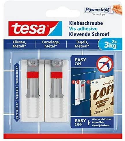Tesa 1x2 reguliuojamo ilgio klijavimo vinis plytelėms ir metalui, 3kg, 77764