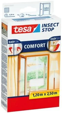 TESA MOSKITIERA DRZWI BALTA 1,2m x 2,5m COMFORT
