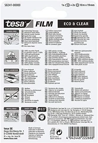 Lipnios juostelės dėklas TESA Mini Tape Dispenser eco su 2vnt. ekologiškų ir skaidrių lipnių juostelių 19mm x 10m