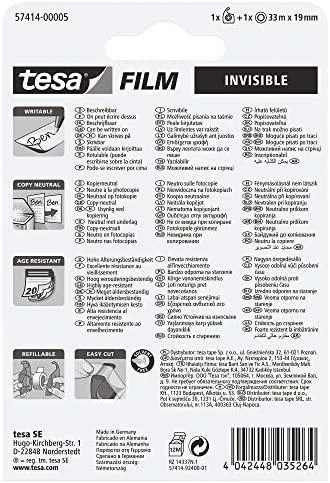 Permatoma lipni juostelė TESA Invisible Self-Adhesive Tape, 19mm x 33m, su dėklu