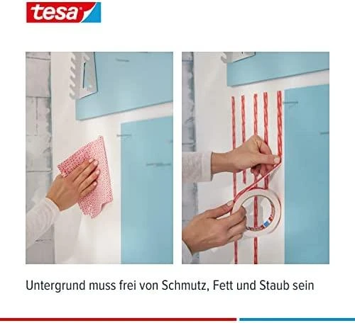 Tesa Powerbond Montageband itin tvirta juosta, 5 m, 19 mm
