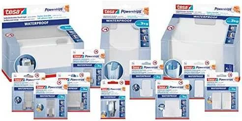 Tesa Juostelės Power-Strips, vandeniui atsparios, 6 vnt.