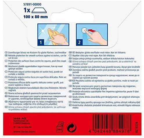 Tesa Podkładka Veltinio padas 100 mm: 80 mm, rudas, 1 vnt.