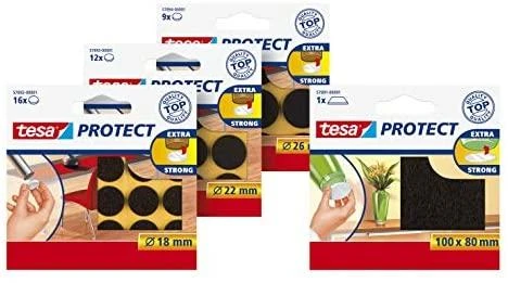 Tesa Podkładka Veltinio padas 100 mm: 80 mm, rudas, 1 vnt.