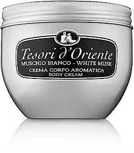 TESORI D'ORIENTE Baltas MUSK kūno kremas, 300 ml