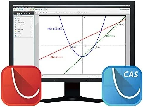 TI Nspire kompiuterio programinė įranga su grafiku