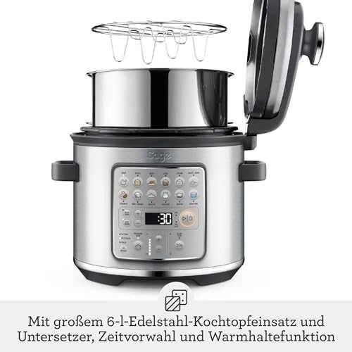 Virtuvinis kombainas Daugiafunkcinis puodas Sage SPR680 the Fast Slow™ Go