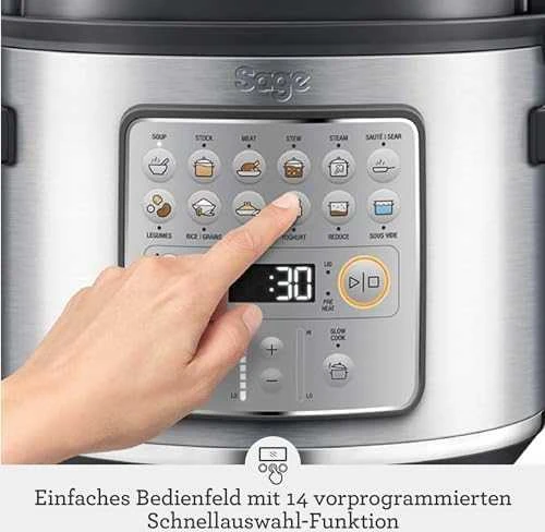 Virtuvinis kombainas Daugiafunkcinis puodas Sage SPR680 the Fast Slow™ Go