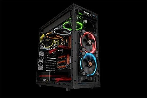 THERMALTAKE Riing 12 LED RGB 3er rinkinys didelio našumo važiuoklės ventiliatorius 3 dalys 120x120x25mm RGB LED Triukšmas 18,7 dBA su LNC