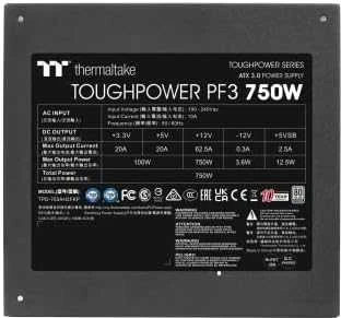Maitinimo šaltinis Thermaltake Toughpower PF3 750W Platinum