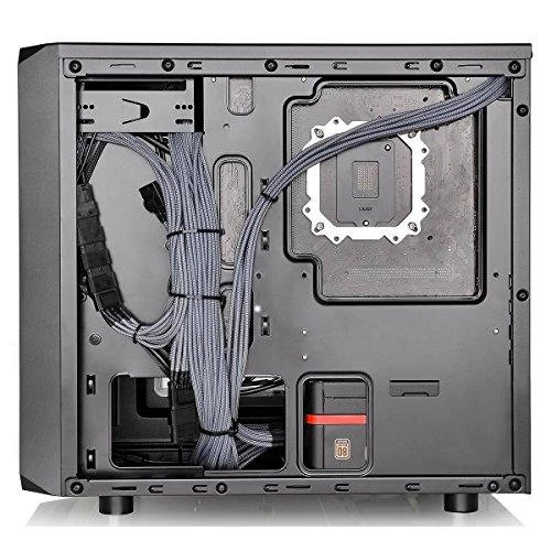 THERMALTAKE Versa H15 Micro Tower, i/O jungtys 1xUSB 3.0,1xUSB 2.0,1x HD Audio, visiškai modulinė koncepcija, kabelių valdymas