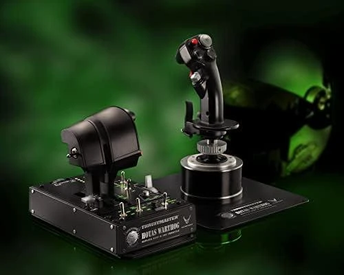 Thrustmaster HOTAS WARTHOG Vairalazdė ir akceleratoriaus valdiklis, Juodas