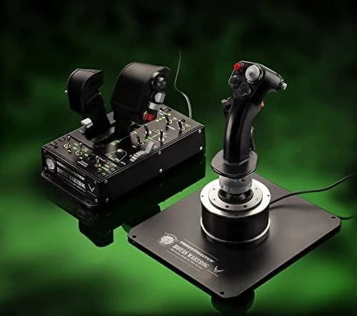 Thrustmaster HOTAS WARTHOG Vairalazdė ir akceleratoriaus valdiklis, Juodas