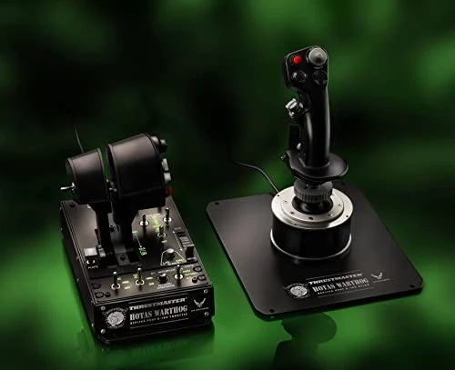 Thrustmaster HOTAS WARTHOG Vairalazdė ir akceleratoriaus valdiklis, Juodas