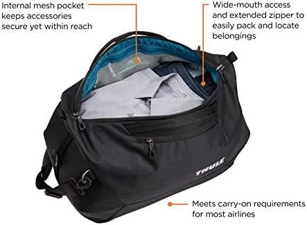 Kelioninis Thule | Tinka iki " | Subterra Weekender Duffel | TSWD-345 | Tote | Juodas | Shoulder strap