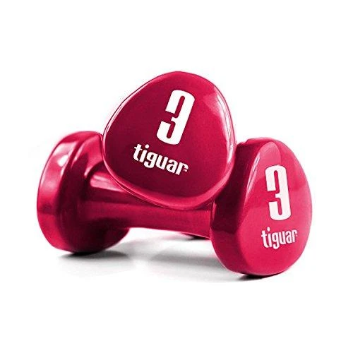 Viniliniai hanteliai TIGUAR (Pora) (Svoris: 2 x 3kg)