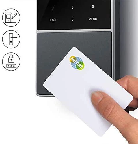 Spausdintuvas „Safescan TimeMoto TM-818 SC“ laiko apskaitos sistema su RFID, PIN kodu, MIFAME, iDESfire