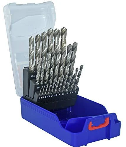 Grąžtas Tivoly Metalo grąžtų rinkinys HSS Ø1-13 mm, 118° "Split point", 25vnt./kpl.