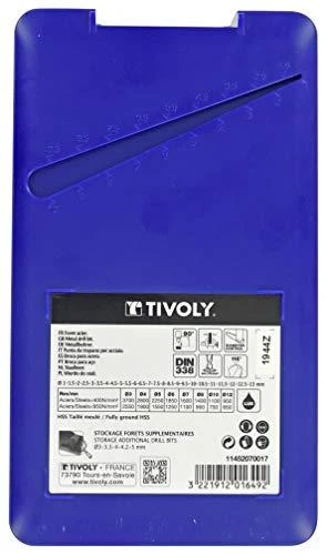 Grąžtas Tivoly Metalo grąžtų rinkinys HSS Ø1-13 mm, 118° "Split point", 25vnt./kpl.