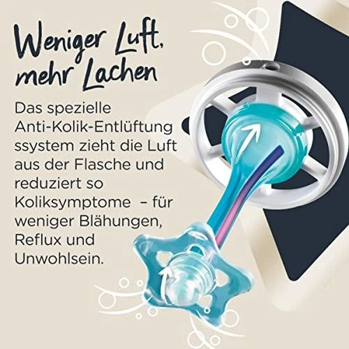 Tommee Tippee TOMMEE TIPPE buteliukas ADVANCED ANTI-COLIC, 260 ml, 3 vnt., 422746