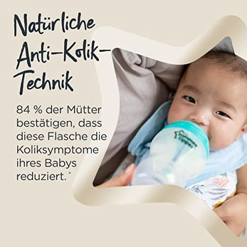 Tommee Tippee TOMMEE TIPPE buteliukas ADVANCED ANTI-COLIC, 260 ml, 3 vnt., 422746