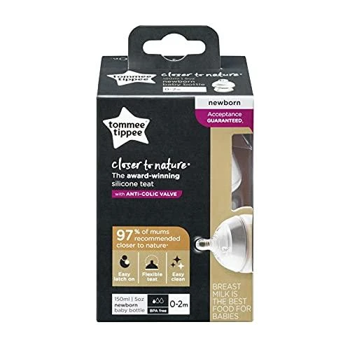 TOMMEE TIPPEE Natural Start buteliukas, su sterilizavimo funkcija, 150 ml, 42240091