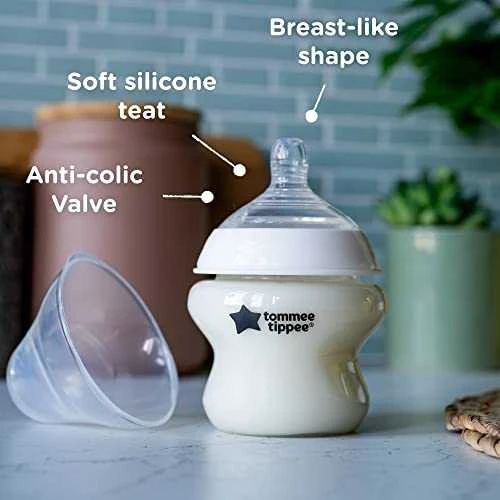 Tommee Tippee TOMMEE TIPPE Natural Start buteliukas CLOSER TO NATURE, su sterilizavimo funkcija 150 ml, 3 vnt., 42271820
