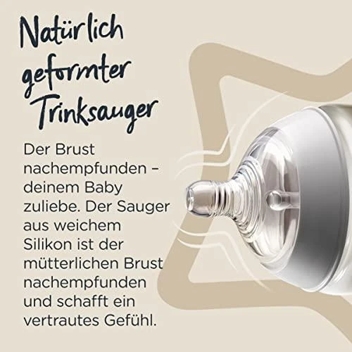 Tommee Tippee TOMMEE TIPPE Natural Start buteliukas CLOSER TO NATURE, su sterilizavimo funkcija 150 ml, 3 vnt., 42271820