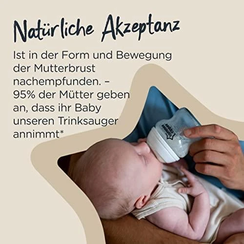 Tommee Tippee TOMMEE TIPPE Natural Start buteliukas CLOSER TO NATURE, su sterilizavimo funkcija 150 ml, 3 vnt., 42271820