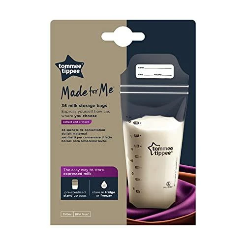 TOMMEE TIPPEE maišeliai pienui laikyti, 36 vnt., 42302242