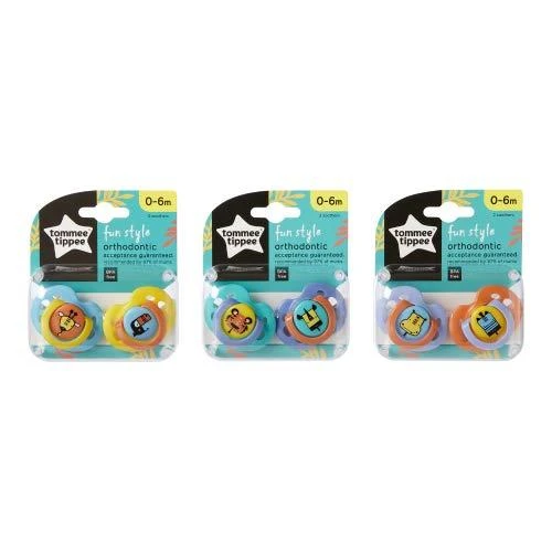 Tommee Tippee čiulptukai silikoniniai 2vnt 0-6m Fun 43335763